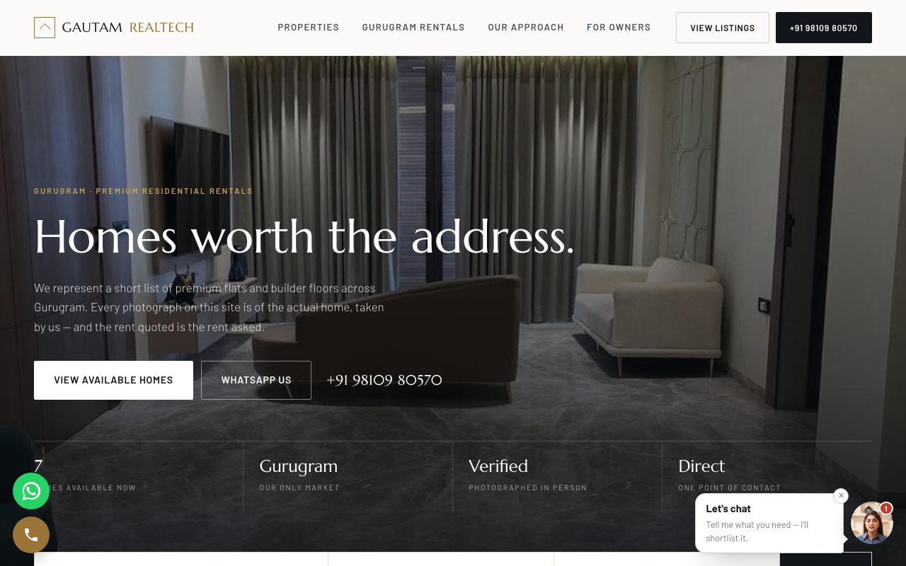 Gautam Realtech website