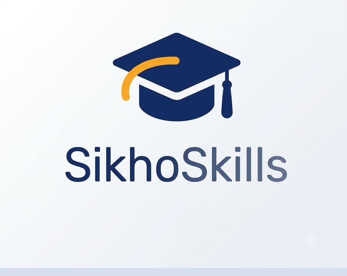 SikhoSkills logo: graduation cap icon with the SikhoSkills wordmark