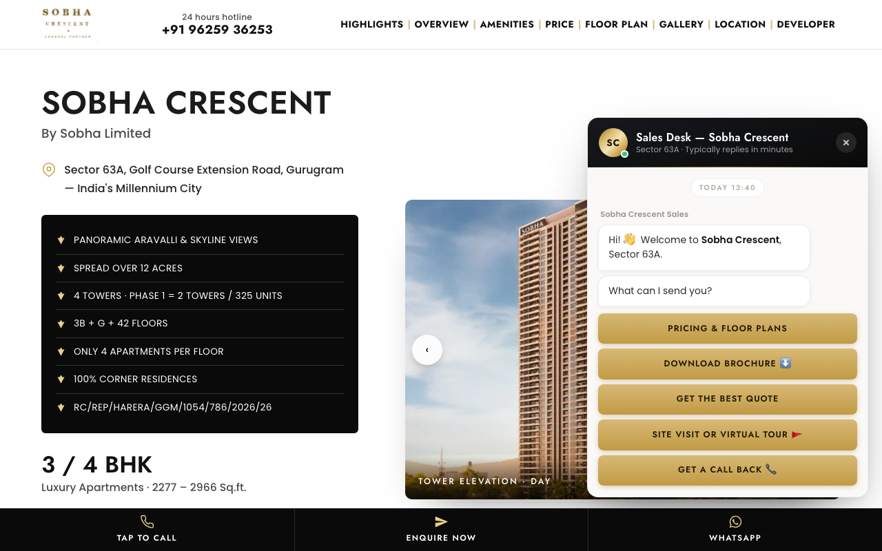 Sobha website