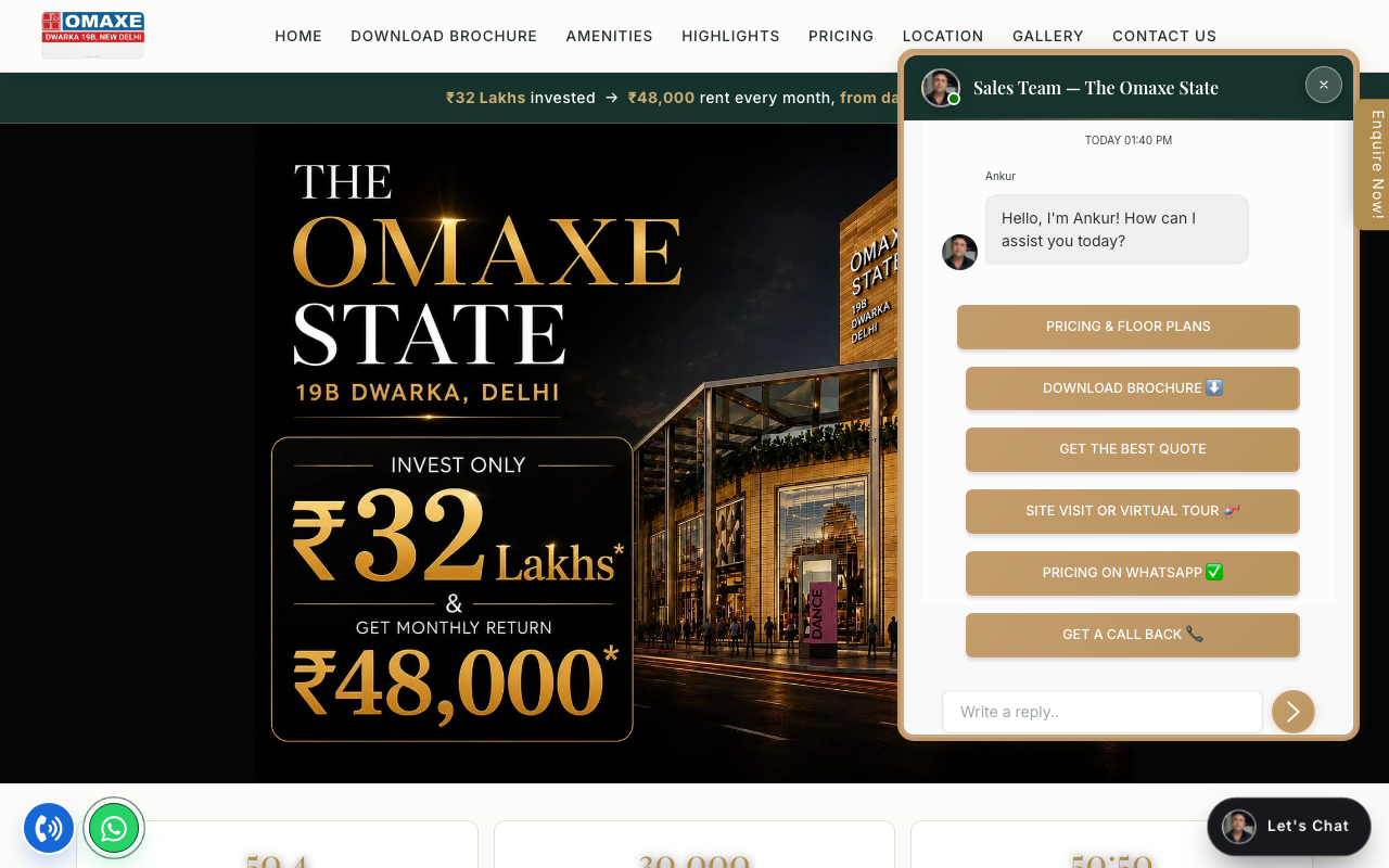 The Omaxe State website